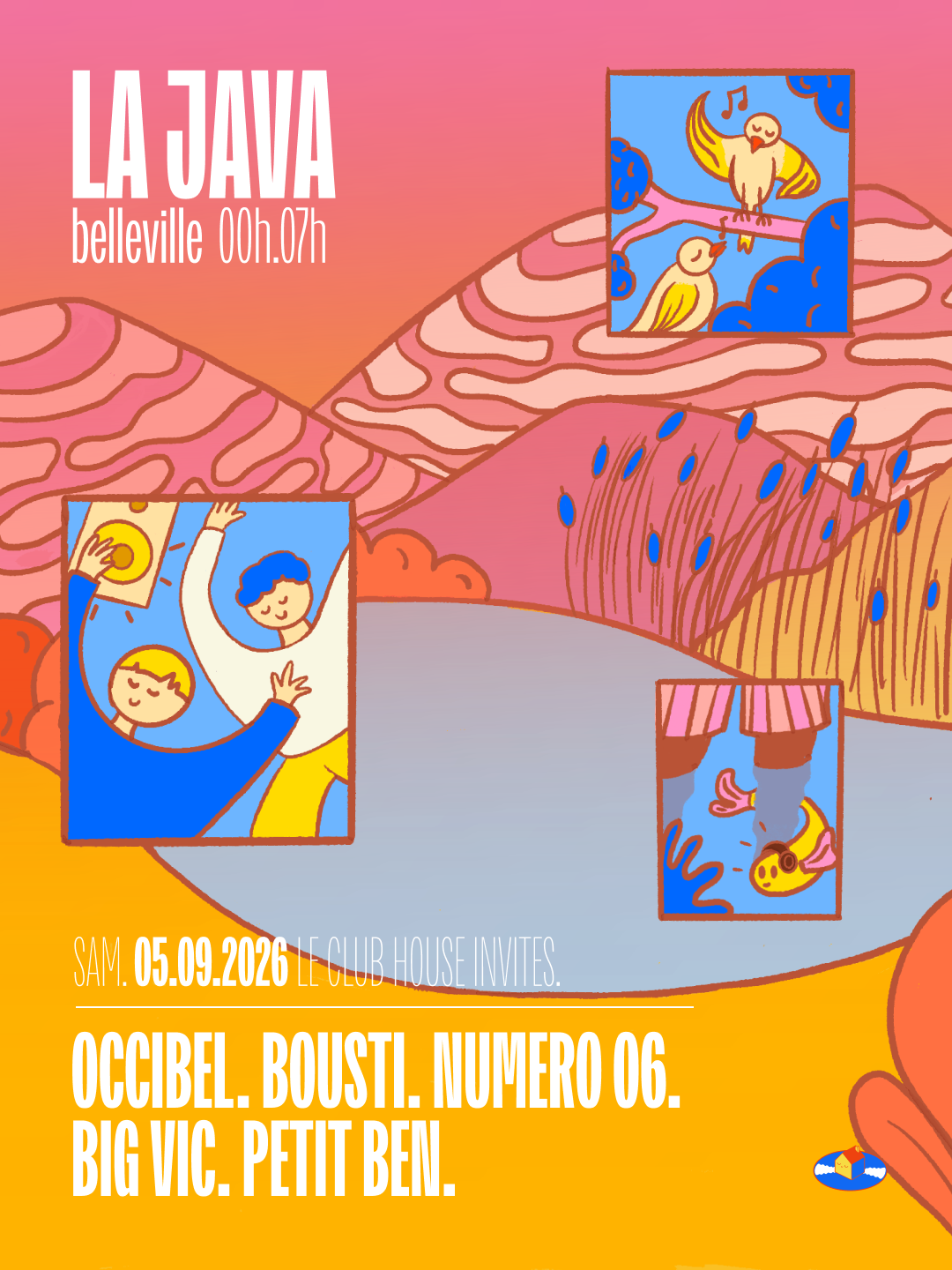 Le Club House : Occibel, Numero 6 (Live), Bousti & More